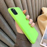 Solid Color Fluorescent Green Soft Phone Case Back Cover - iPhone 12 Pro Max/12 Pro/12/12 Mini/SE/11 Pro Max/11 Pro/11/XS Max/XR/XS/X/8 Plus/8 - halloladies