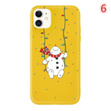 Candy Color Cartoon Christmas Phone Case Back Cover - iPhone 11/11 Pro/11 Pro Max/XS Max/XR/XS/X/8 Plus/8/7 Plus/7 - halloladies