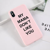 Candy Color Lovely Fashion Graffiti Letter Soft TPU Phone Case Back Cover for iPhone 11/11 Pro/11 Pro Max/XS Max/XR/XS/X/8 Plus/8/7 Plus/7 - halloladies