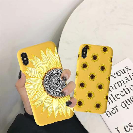 Cute Summer Daisy Sunflower Phone Case Back Cover for XS Max/XR/XS/X/8 Plus/8/7 Plus/7/6s Plus/6s/6 Plus/6 - halloladies