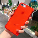 Glitter Transparent Bumper Soft Phone Case Back Cover for iPhone 12 Pro Max/12 Pro/12/12 Mini/SE/11 Pro Max/11 Pro/11/XS Max/XR/XS/X/8 Plus/8 - halloladies