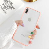 Transparent Simple Fashion Plain Soft Silicon Phone Case Back Cover for iPhone 11 Pro Max/11 Pro/11/XS Max/XR/XS/X/8 Plus/8/7 Plus/7/6s Plus/6s/6 Plus/6 - halloladies