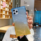 Glitter Paper Square Phone Case Back Cover - iPhone 12 Pro Max/12 Pro/12/12 Mini/SE/11 Pro Max/11 Pro/11/XS Max/XR/XS/X/8 Plus/8 - halloladies