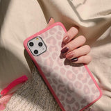 Pink Leopard Cheetah Print Soft Phone Case Back Cover - iPhone 12/12pro/12pro max/12mini/11/11 Pro/11 Pro Max/XS Max/XR/XS/X/8 Plus/8/7 Plus/7 - halloladies