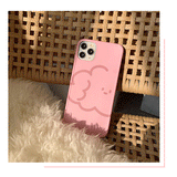 Pink Cartoon Clound Print Soft Phone Case Back Cover - iPhone 11/11 Pro/11 Pro Max/XS Max/XR/XS/X/8 Plus/8/7 Plus/7 - halloladies