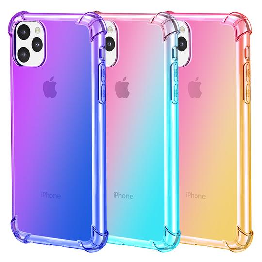 Luxury Corner Bubble Gradient Soft TPU Phone Case Back Cover for iPhone 11/11 Pro/11 Pro Max/XS Max/XR/XS/X/8 Plus/8/7 Plus/7 - halloladies