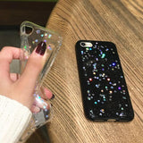 Glitter Powder Colorful Love Hert Soft TPU Phone Case Back Cover - iPhone 11/11 Pro/11 Pro Max/XS Max/XR/XS/X/8 Plus/8/7 Plus/7 - halloladies
