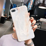 Marble Patterned Graffiti Hard Phone Case Back Cover - iPhone 12 Pro Max/12 Pro/12/12 Mini/SE/11 Pro Max/11 Pro/11/XS Max/XR/XS/X/8 Plus/8 - halloladies