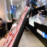 Fashion Lanyard Crossbody Wallet Leather Card Slot With Shoulder Strap Phone Case Back Cover - iPhone 11 Pro Max/11 Pro/11/XS Max/XR/XS/X/8 Plus/8/7 Plus/7 - halloladies