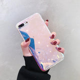Laser Glitter Shiny Soft Silicon Mirror Phone Case Back Cover - iPhone XS Max/XR/XS/X/8 Plus/8/7 Plus/7/6s Plus/6s/6 Plus/6 - halloladies