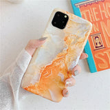 Simple Marble Soft Phone Case Back Cover - iPhone 11 Pro Max/11 Pro/11/XS Max/XR/XS/X/8 Plus/8/7 Plus/7 - halloladies