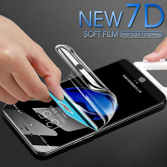 7D Soft Hydrogel Screen Protector - iPhone 12 Pro Max/12 Pro/12/12 Mini/SE/11 Pro Max/11 Pro/11/XS Max/XR/XS/X/8 Plus/8 - halloladies