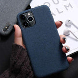 Ultra Thin Soft Cloth Solid Color Phone Case Back Cover for iPhone 11 Pro Max/11 Pro/11/XS Max/XR/XS/X/8 Plus/8 - halloladies