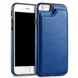 PU Leather Flip Wallet Photo Holder Phone Case Back Cover - iPhone SE/11 Pro Max/11 Pro/11/XS Max/XR/XS/X/8 Plus/8/7 Plus/7 - halloladies