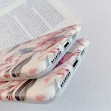 Red Retro Flower Marble TPU Phone Case Back Cover for iPhone 11 Pro Max/11 Pro/11/XS Max/XR/XS/X/8 Plus/8/7 Plus/7 - halloladies