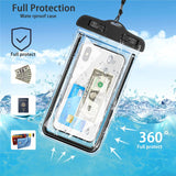 Luminous Watertight Universal Waterproof Phone Case Back Cover for iPhone 11/11 Pro/11 Pro Max/XS Max/XR/XS/X/8 Plus/8/7 Plus/7 - halloladies