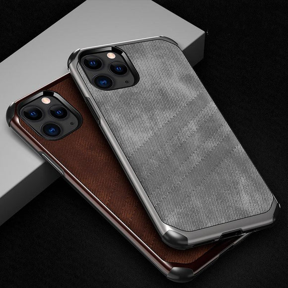 Fabric Cloth Texture Phone Case Back Cover - iPhone 11 Pro Max/11 Pro/11/XS Max/XR/XS/X/8 Plus/8 - halloladies
