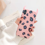 Devil Ear Leopard Pattern Phone Case Back Cover - iPhone XS Max/XR/XS/X/8 Plus/8/7 Plus/7/6s Plus/6s/6 Plus/6 - halloladies