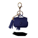 Solid Color Tassel Leather Key Chain Wireless Bluetooth Earphone Cases - Airpods Pro - halloladies