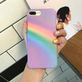 Gradient Rainbow Phone Case Back Cover - iPhone XS Max/XR/XS/X/8 Plus/8/7 Plus/7/6s Plus/6s/6 Plus/6 - halloladies