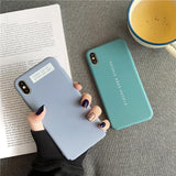 Simple Words Print Mirror Phone Case Back Cover - iPhone XS Max/XR/XS/X/8 Plus/8/7 Plus/7/6s Plus/6s/6 Plus/6 - halloladies