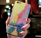 Oil Painting Phone Case Art Back Cover for iPhone 11/11 Pro/11 Pro Max/XS Max/XR/XS/X/8 Plus/8/7 Plus/7 - halloladies