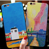 Oil Painting Phone Case Art Back Cover for iPhone 11/11 Pro/11 Pro Max/XS Max/XR/XS/X/8 Plus/8/7 Plus/7 - halloladies