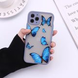 Cute 3D Relif Butterfly iPhone Case for iPhone 12 Pro Max/12 Pro/12/12 Mini/SE/11 Pro Max/11 Pro/11/XS Max/XR/XS/X/8 Plus/8