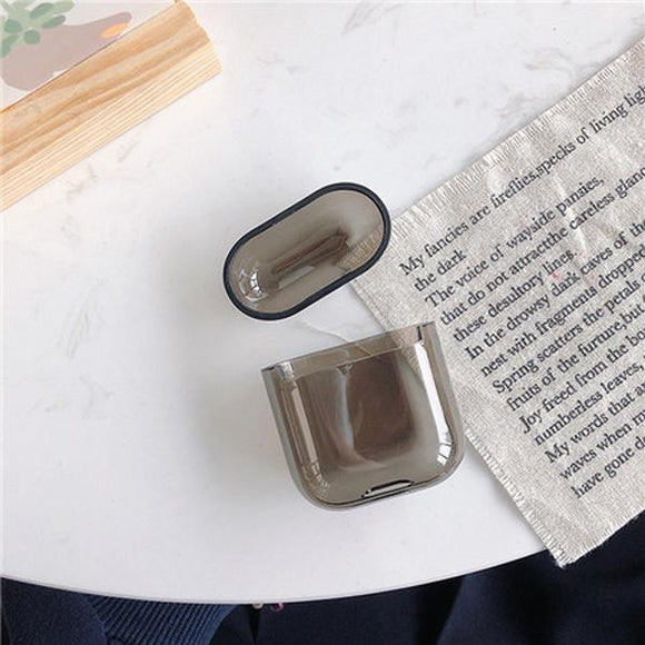 Airpods Transparent Wireless Bluetooth Earphone Cases - Solid Color - halloladies