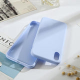 Fashion Candy Color Soft TPU Phone Case Back Cover for iPhone XS Max/XR/XS/X/8 Plus/8/7 Plus/7/6s Plus/6s/6 Plus/6 - halloladies