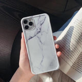 Shockproof Marble Pattern Soft Phone Case Back Cover - iPhone 11/11 Pro/11 Pro Max/XS Max/XR/XS/X/8 Plus/8/7 Plus/7 - halloladies