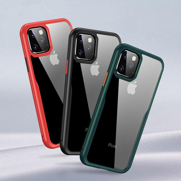 Luxury Clear Shockproof Soft Phone Case Back Cover - iPhone 11 Pro Max/11 Pro/11 - halloladies