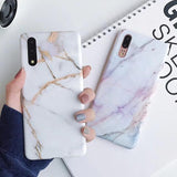 Simple Marble Soft TPU Phone Case Back Cover - iPhone 11/11 Pro/11 Pro Max/XS Max/XR/XS/X/8 Plus/8/7 Plus/7 - halloladies