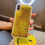 Liquid Quicksand Bling Love Heart Star Soft Phone Case Back Cover - iPhone 11/11 Pro/11 Pro Max/XS Max/XR/XS/X/8 Plus/8/7 Plus/7 - halloladies
