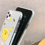 Cute Cartoon Lemon Avocado Transparent Soft Phone Case Back Cover for iPhone 12 Pro Max/12 Pro/12/12 Mini/SE/11 Pro Max/11 Pro/11/XS Max/XR/XS/X/8 Plus/8 - halloladies