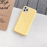 Simple Candy Color Soft Phone Case Back Cover for iPhone 12 Pro Max/12 Pro/12/12 Mini/SE/11 Pro Max/11 Pro/11/XS Max/XR/XS/X/8 Plus/8 - halloladies