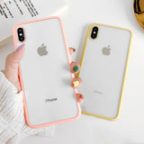 Simple Fashion Plain Soft Silicon Transparent Phone Case Back Cover - iPhone 11 Pro Max/11 Pro/11/XS Max/XR/XS/X/8 Plus/8/7 Plus/7/6s Plus/6s/6 Plus/6 - halloladies