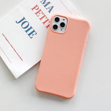 Candy Color Soft Silicone Phone Case Back Cover for iPhone 11/11 Pro/11 Pro Max/XS Max/XR/XS/X/8 Plus/8/7 Plus/7 - halloladies