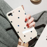 Simple Love Heart Blue-ray Soft IMD Phone Case Back Cover - iPhone 11 Pro Max/11 Pro/11/XS Max/XR/XS/X/8 Plus/8/7 Plus/7 - halloladies