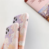 Literary Cloud Oil Painting Soft Phone Case Back Cover for iPhone 12 Pro Max/12 Pro/12/12 Mini/SE/11 Pro Max/11 Pro/11/XS Max/XR/XS/X/8 Plus/8 - halloladies