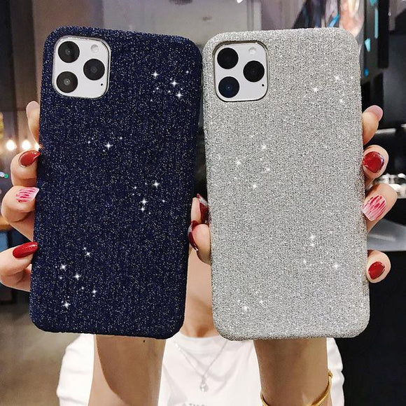 Glitter Fashion Gold Velvet Solid Color Phone Case Back Cover - iPhone 11 Pro Max/11 Pro/11/XS Max/XR/XS/X/8 Plus/8/7 Plus/7 - halloladies