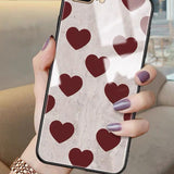 Luxury Tempered Glass Wave Point Phone Case Back Cover - IPhone 12/12 Pro/12mini/12 Pro Max/11 Pro Max/11 Pro/11/XS Max/XR/XS/X/8 Plus/8 - halloladies