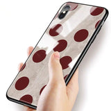 Luxury Tempered Glass Wave Point Phone Case Back Cover - IPhone 12/12 Pro/12mini/12 Pro Max/11 Pro Max/11 Pro/11/XS Max/XR/XS/X/8 Plus/8 - halloladies