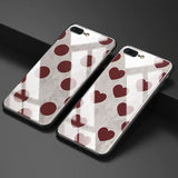Luxury Tempered Glass Wave Point Phone Case Back Cover - IPhone 12/12 Pro/12mini/12 Pro Max/11 Pro Max/11 Pro/11/XS Max/XR/XS/X/8 Plus/8 - halloladies