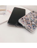 Luxury Vintage Floral Liquid Quicksand Soft Phone Case Back Cover - iPhone 12 Pro Max/12 Pro/12/12 Mini/SE/11 Pro Max/11 Pro/11/XS Max/XR/XS/X/8 Plus/8 - halloladies