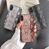 Retro Snake Skin Matte Phone Case Back Cover - iPhone 11/11 Pro/11 Pro Max/XS Max/XR/XS/X/8 Plus/8/7 Plus/7 - halloladies