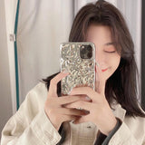 Rose Gold Uneven Plating Soft Phone Case Back Cover - iPhone 11/11 Pro/11 Pro Max/XS Max/XR/XS/X/8 Plus/8/7 Plus/7 - halloladies