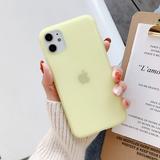 Simple Candy Color Matte Transparent Soft Phone Case Back Cover for iPhone 12 Pro Max/12 Pro/12/12 Mini/SE/11 Pro Max/11 Pro/11/XS Max/XR/XS/X/8 Plus/8 - halloladies