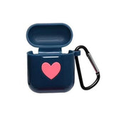 Airpods Wireless Bluetooth Earphone Cases with Pothook - Candy Color Love Heart - halloladies