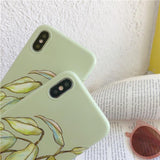 Vintage Fresh Banana Leaf Soft Phone Case Back Cover - iPhone XS Max/XR/XS/X/8 Plus/8/7 Plus/7/6s Plus/6s/6 Plus/6 - halloladies